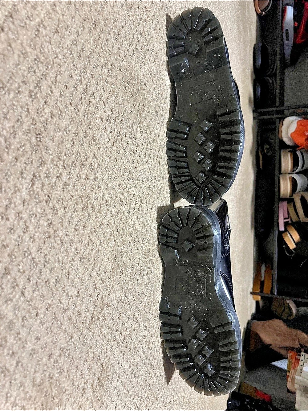 Dr. Martens Jadon Platform Combat Boots in Black size 7 - Picture 5 of 7